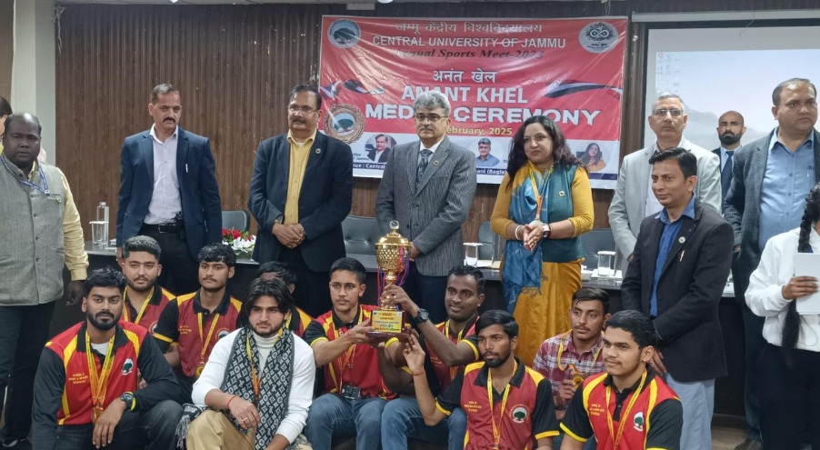 'Chief Secretary awards medals at Anant Khel 2025, Central University Jammu'